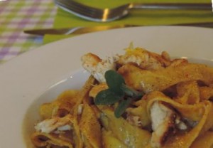 Belle e buone le pappardelle al branzino di Laura